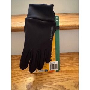 HEAD Men's Sensatec Touchscreen Running Gloves - Black (Size XL) NEW WITH TAGS